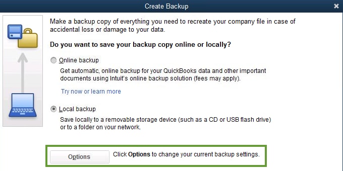 backing up a mac file for quickbooks